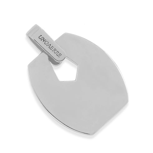 PENDENTE CON MEDAGLIETTA ARGENTATA 2545